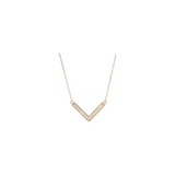 Anna Beck | Small V Necklace in Gold Plate