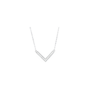 Anna Beck | Small V Necklace in Silver
