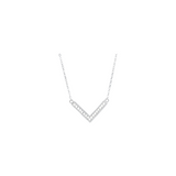 Anna Beck | Small V Necklace in Silver