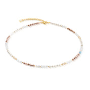 Coeur De Lion | Princess Rhythm Necklace in Gold + Blush