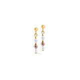 Coeur De Lion | Princess Rhythm Earrings in Gold + Blush