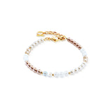 Coeur De Lion | Princess Rhythm Bracelet in Gold + Blush