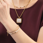 Coeur De Lion | Princess Shimmering Bracelet in Pearl