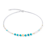 Coeur De Lion | Modern Elegance Spikes Necklace in Turquoise