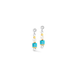 Coeur De Lion | Modern Elegance Spikes Earrings in Turquoise