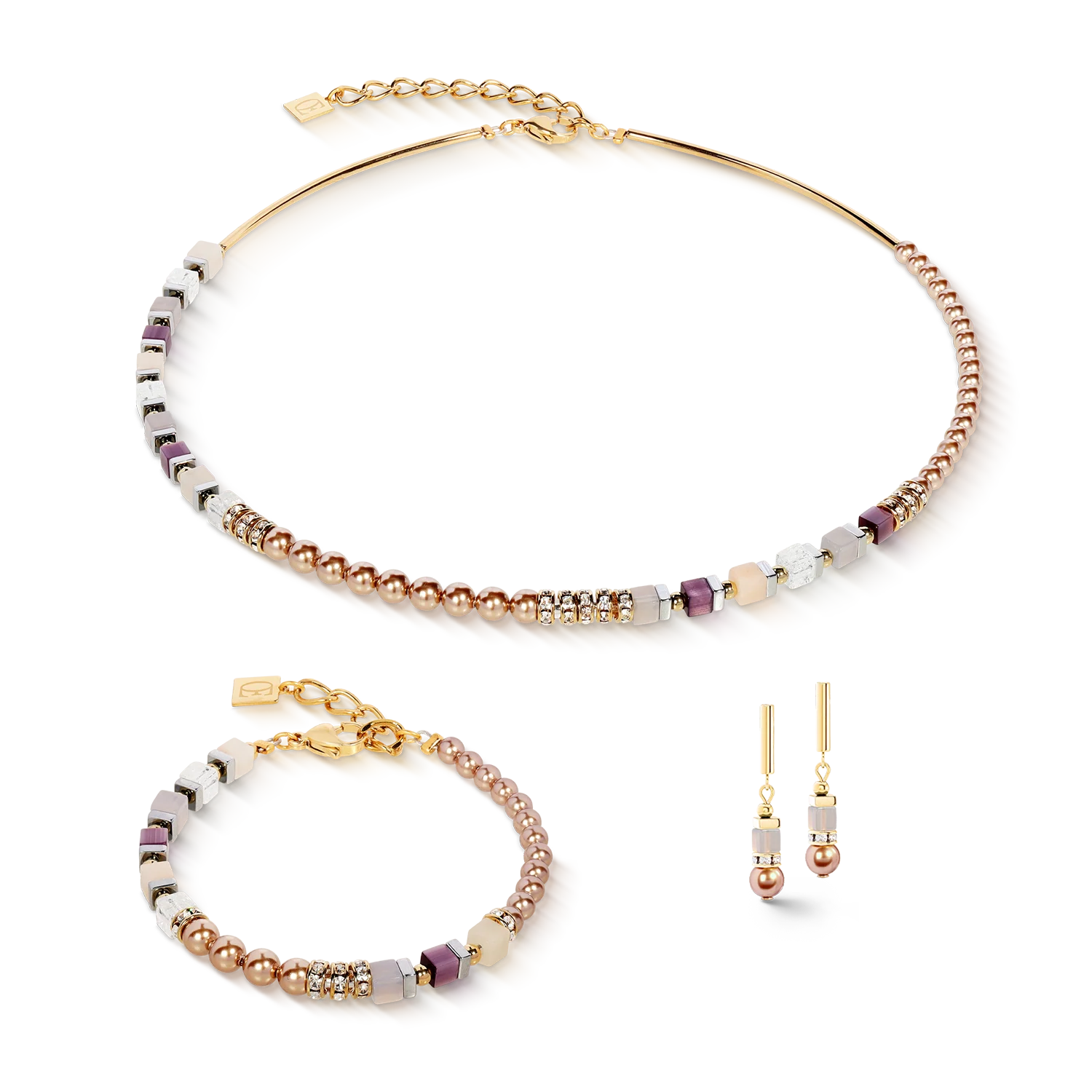 Coeur De Lion | Precious Fusion Bracelet in Champagne & Blush