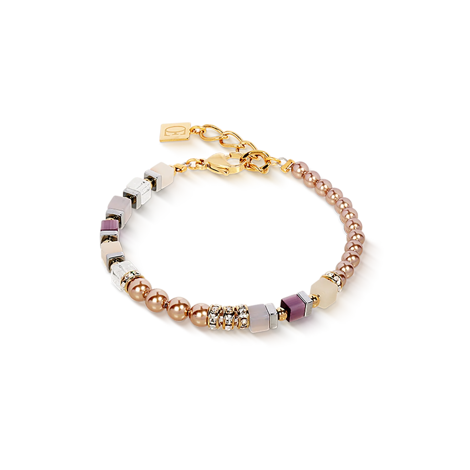 Coeur De Lion | Precious Fusion Bracelet in Champagne & Blush