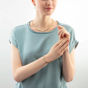 Coeur De Lion | Lagoon Necklace in Pearl & Mint Green