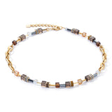Coeur De Lion | Chunky Chain Necklace in Gold & Brown