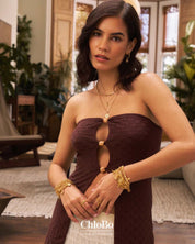 ChloBo | Gold Radiant Essence Chain Earrings