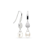Kit Heath | Coast Pebble glisten Pearl Drop Earrings