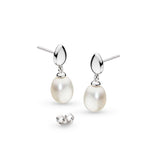 Kit Heath |  Coast Pebble Pearl Stud drop Earrings