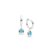Kit Heath | Coast Pebble Blue Opal Hoop Earrings