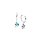 Kit Heath | Coast Pebble Blue Opal Hoop Earrings