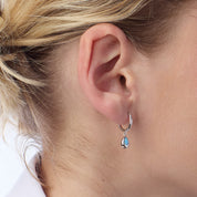 Kit Heath | Coast Pebble Blue Opal Hoop Earrings