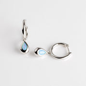 Kit Heath | Coast Pebble Blue Opal Hoop Earrings