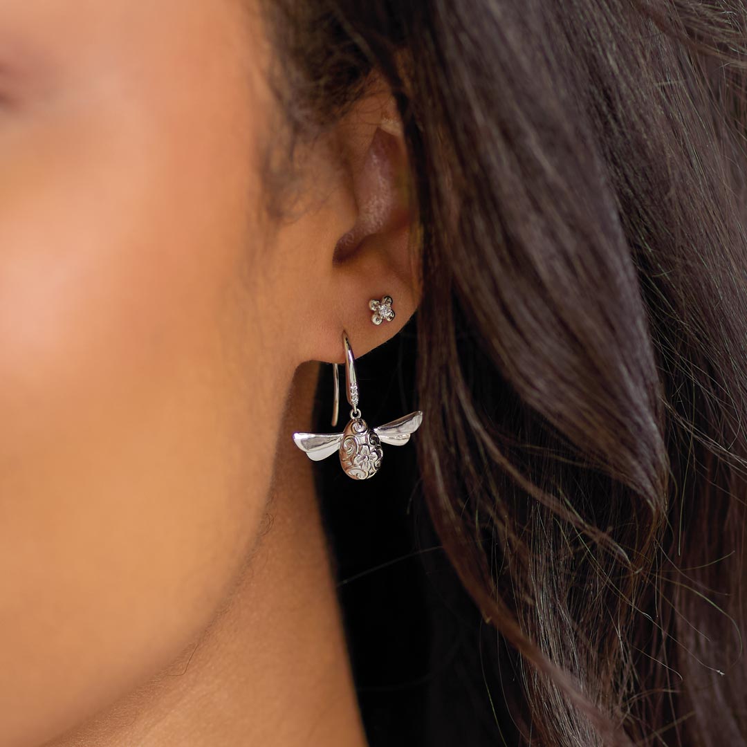 Kit Heath | Blossom Flyte Honey Bee Glitz Drop Earrings