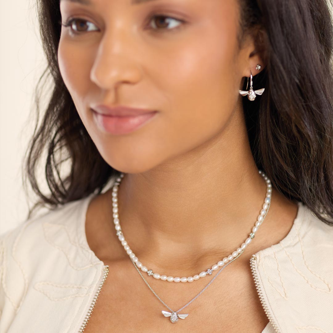 Kit Heath | Blossom Flyte Honey Bee Glitz Drop Earrings