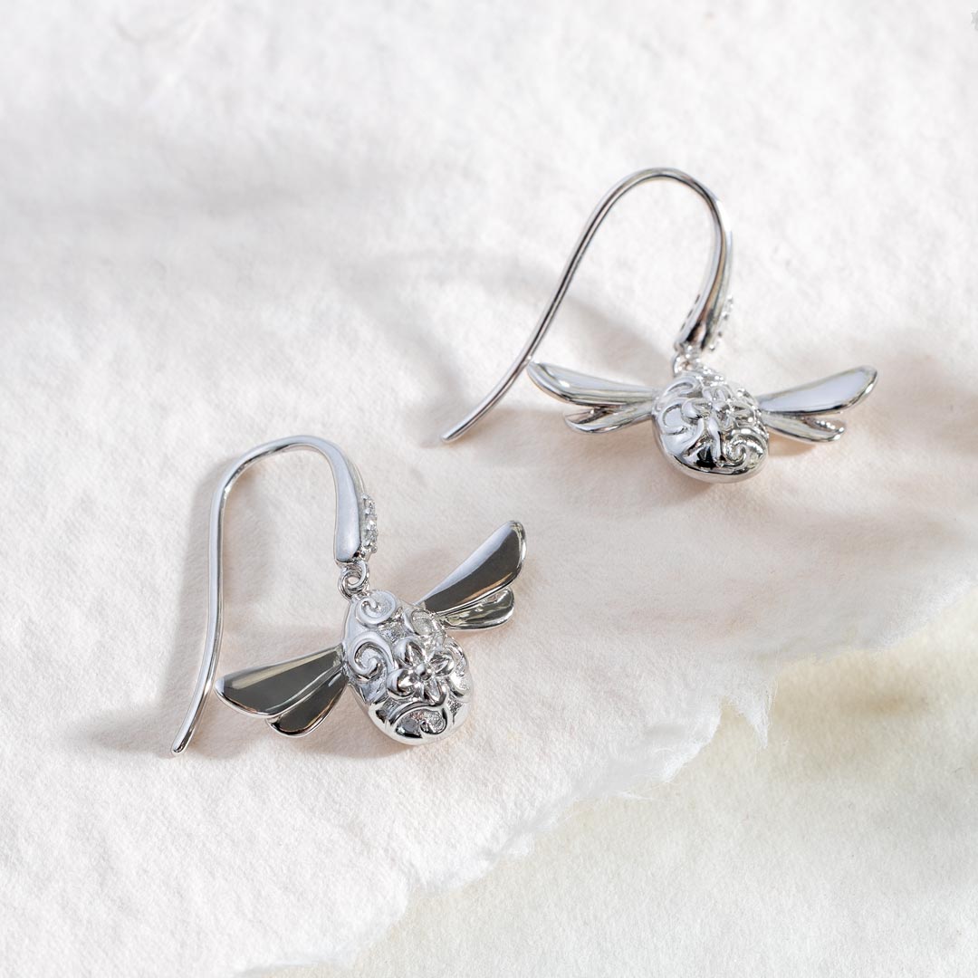 Kit Heath | Blossom Flyte Honey Bee Glitz Drop Earrings