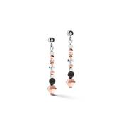 Coeur De Lion | Amulet Earrings in Crystal & Striped Onyx