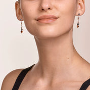 Coeur De Lion | Amulet Earrings in Crystal & Striped Onyx