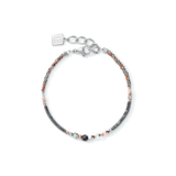 Coeur De Lion | Amulet Bracelet in Crystal & Striped Onyx