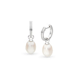Kit Heath | Revival Pearl Glitz Hinged Drop Earrings