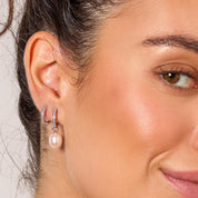 Kit Heath | Revival Pearl Glitz Hinged Drop Earrings