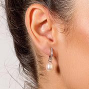 Kit Heath | Revival Pearl Glitz Hinged Drop Earrings