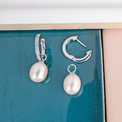 Kit Heath | Revival Pearl Glitz Hinged Drop Earrings