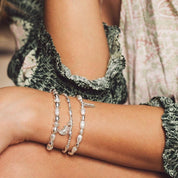 ChloBo |  Mini Oval Disc Sterling Silver Bracelet