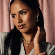 ChloBo | Tiny Twisted chain and Lucky Pearl Necklace