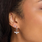 Kit Heath |  Blossom Flyte Honey Bee Hoop Earrings