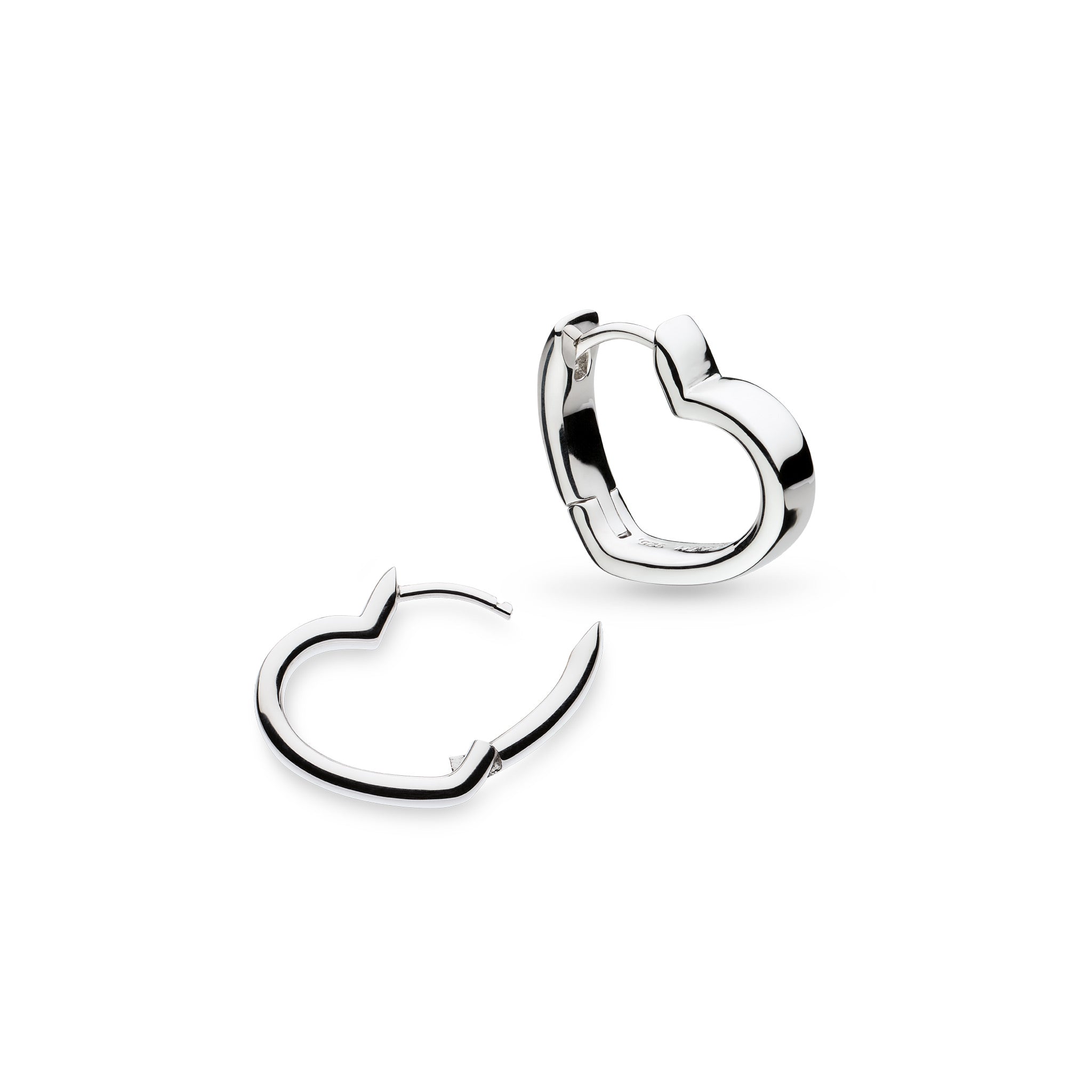 Kit Heath | Love Silver Heart Hoop Earrings