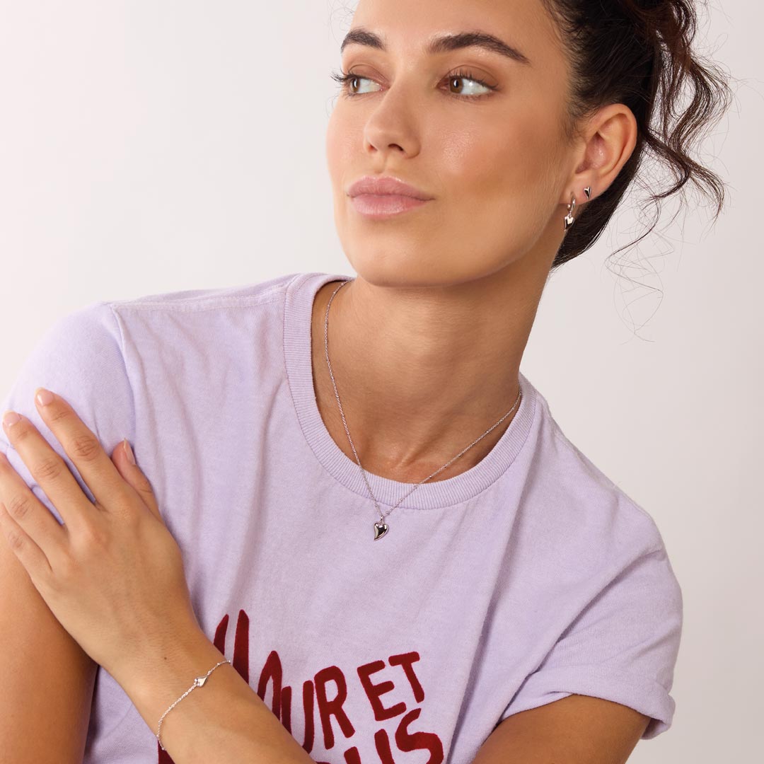 Kit Heath | Desire Mini Heart Semi Hoop Drops