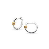 Kit Heath | Marina Rope Bar Golden Hinged Hoop Earrings