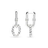 Kit Heath | Marina Rope Link Grande Hinged Hoop Earrings