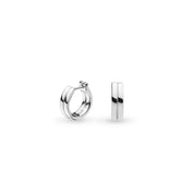 Kit Heath |  Bevel Unity Hinged Huggie Hoop Earrings