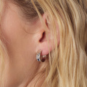 Kit Heath | Mirage Reflect Wide hinged Hoop Earrings