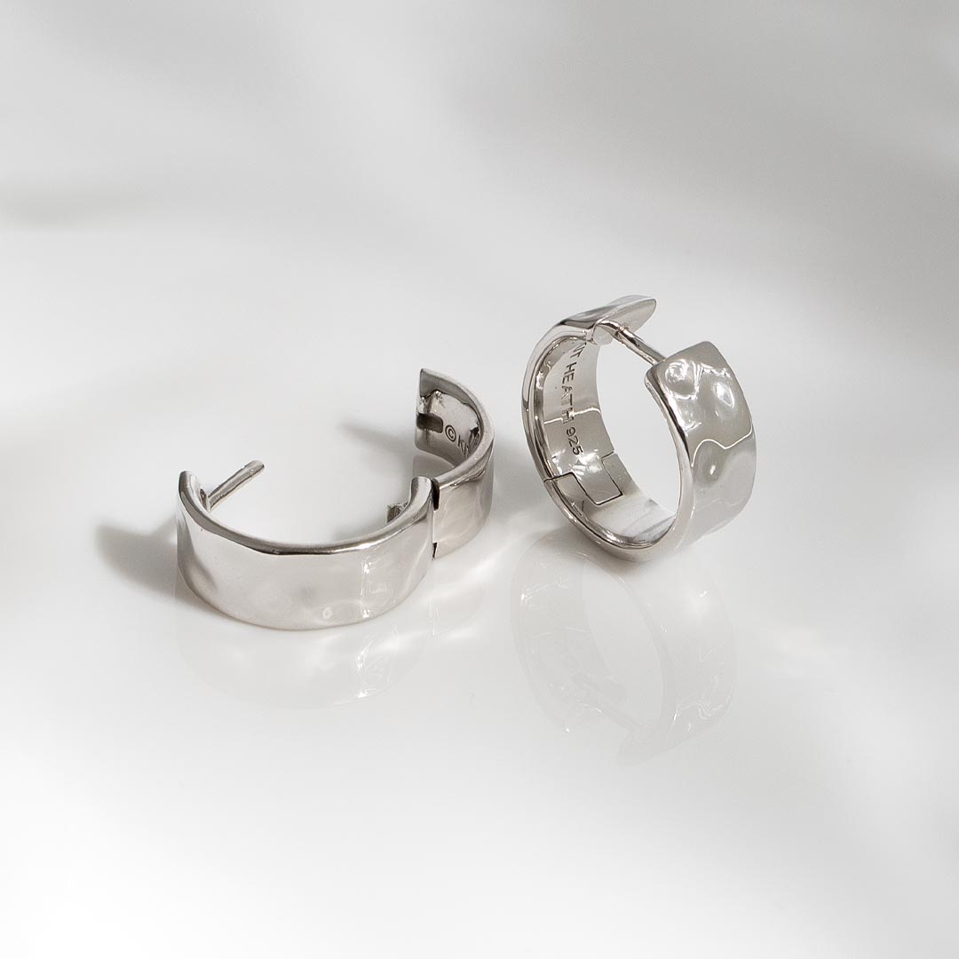 Kit Heath | Mirage Reflect Wide hinged Hoop Earrings