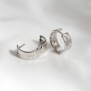 Kit Heath | Mirage Reflect Wide hinged Hoop Earrings