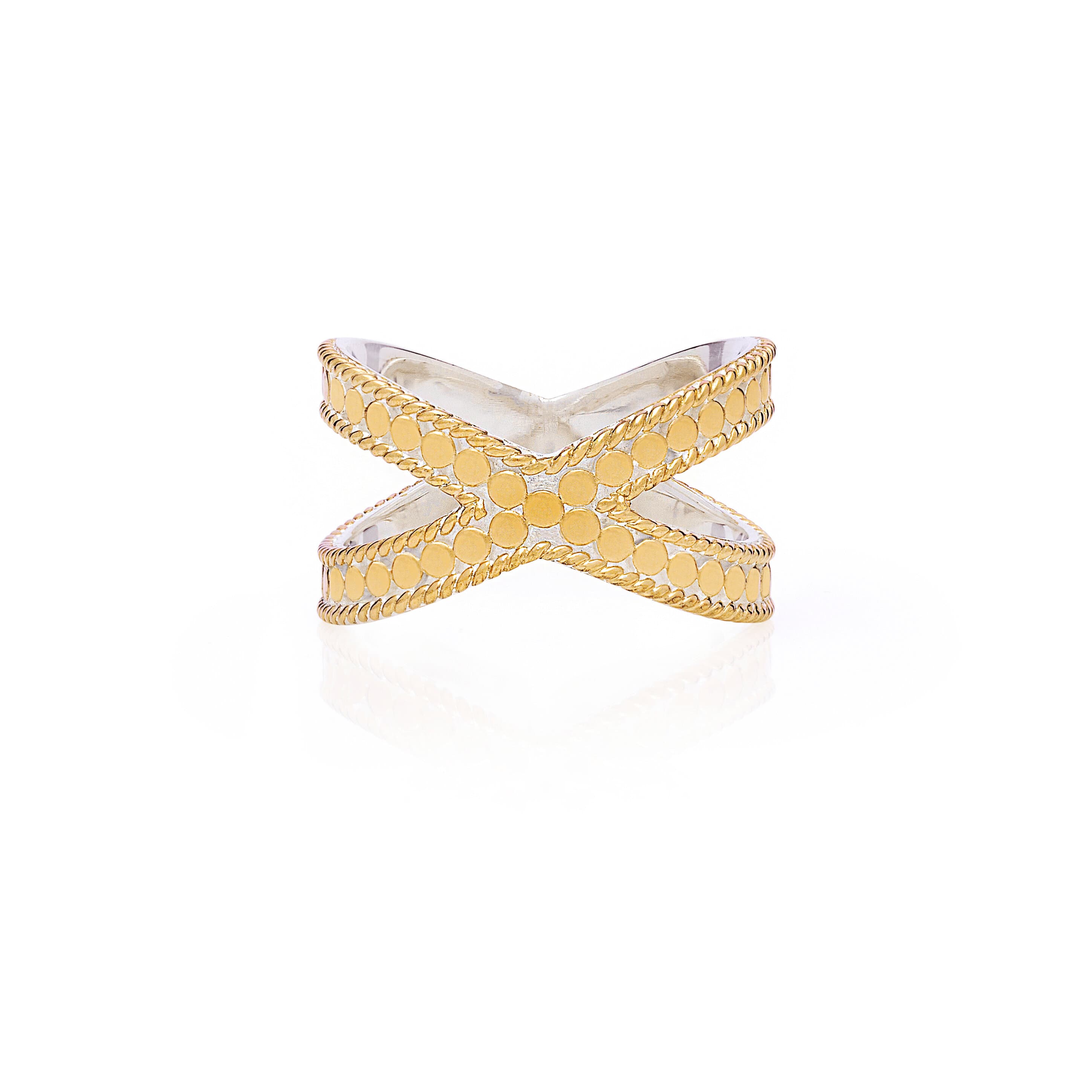 Anna Beck | Cross over ring Gold