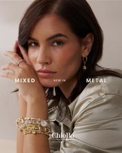 ChloBo | Gold & Silver Inset Heart Bracelet