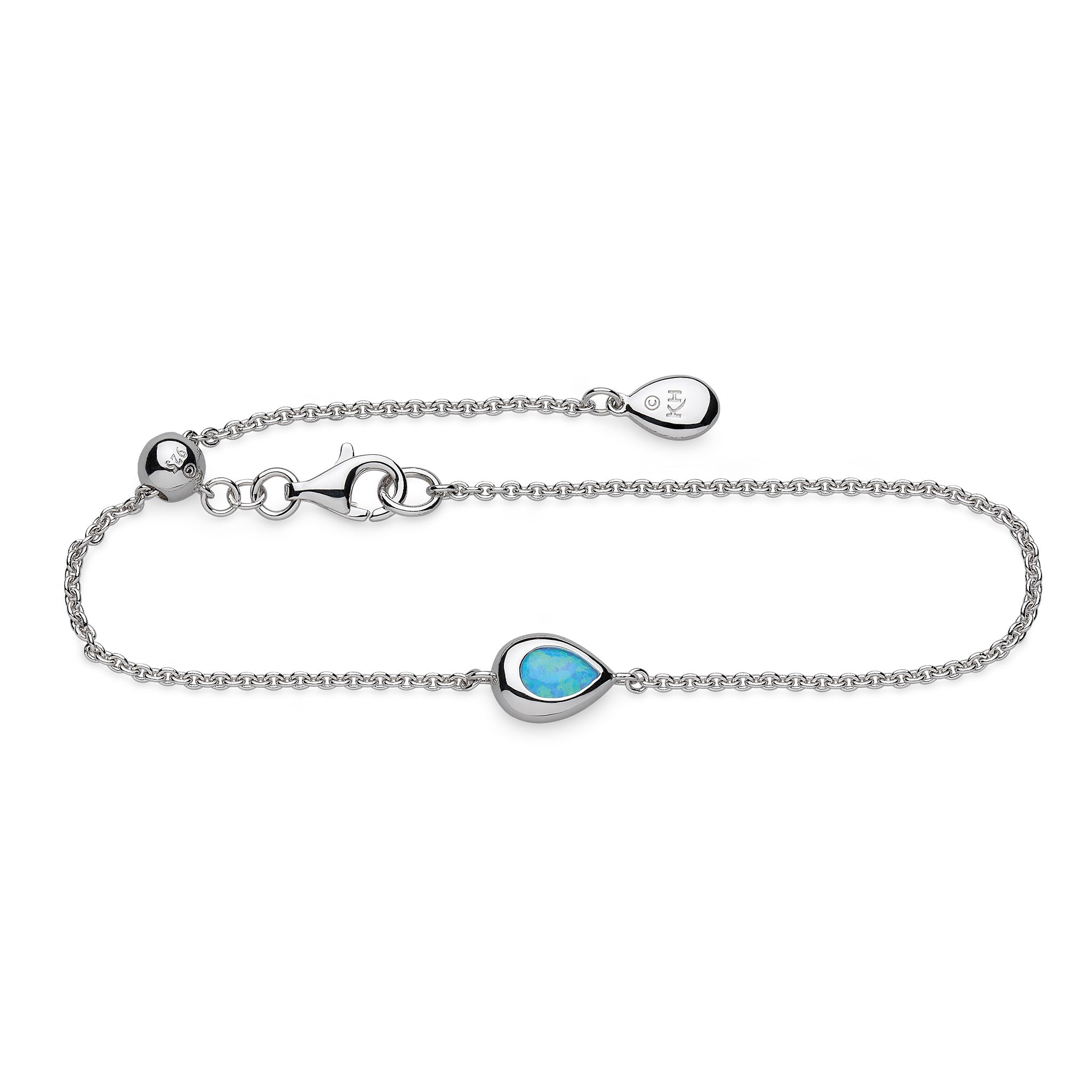 Kit Heath | Coast Pebble Blue Opal Slider Bracelet