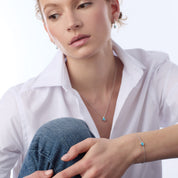 Kit Heath | Coast Pebble Blue Opal Slider Bracelet