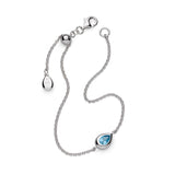 Kit Heath | Coast Pebble Swiss Blue Topaz Slider Bracelet