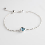 Kit Heath | Coast Pebble Swiss Blue Topaz Slider Bracelet