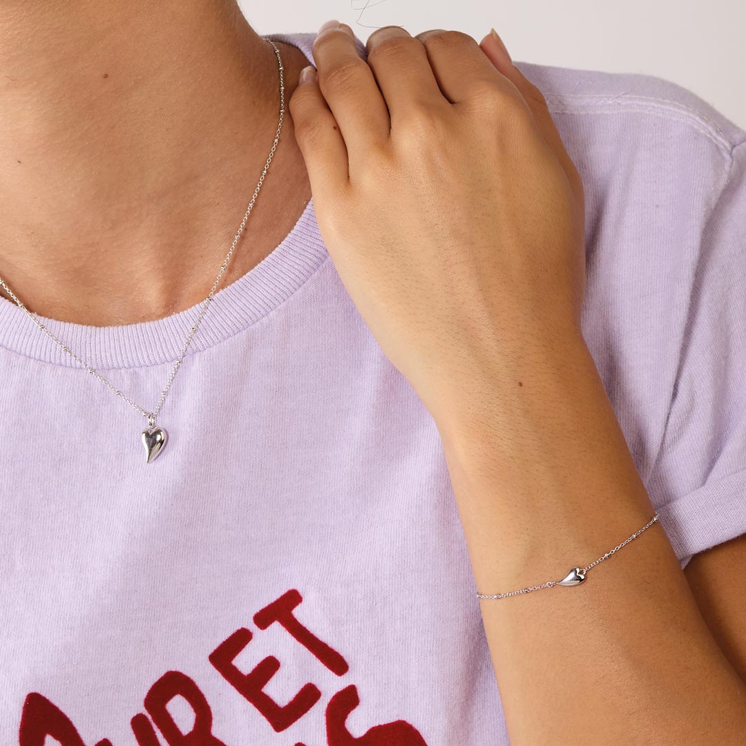 Kit Heath | Desire Kiss Mini Heart 7.5" Bracelet