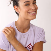 Kit Heath | Desire Kiss Precious heart Triplet 7" Slider Bracelet