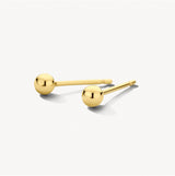 Blush Gold | 14K 3mm Ball Stud Earrings